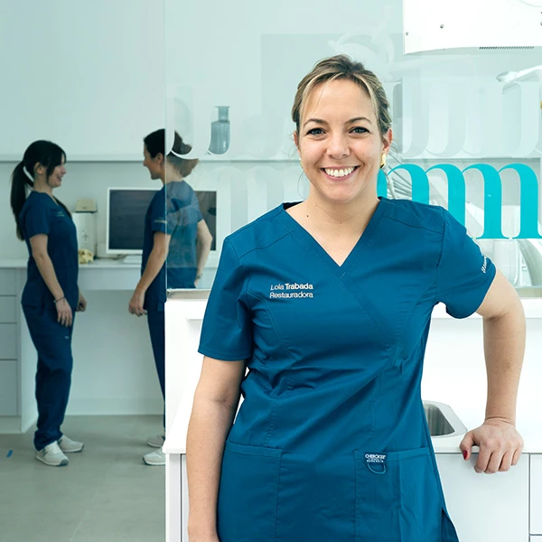 Dra Maria Dolores Trabada equipo mockup dental